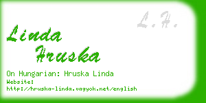 linda hruska business card